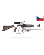 Czech VZ-58 Fixed Stock Parts Kit,15.5" Barrel, Mixed Finish, Composite Furniture, 7.62x39, *Good* 