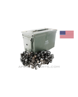 100 .50 Cal. M9 Links in USGI M2A1 Steel Ammo Can, *Good* 