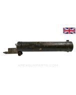 Vickers Machine Gun Smooth Water Jacket w/ Trunnion, Stripped, Green Painted *Good* 