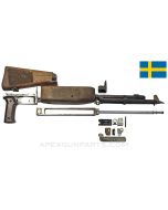 Swedish M1937 BAR Parts Kit, Incomplete, Cracked Buttstock, 6.5x55 *Fair*
