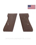 Walther PP & PPK/S Grips, Brown Polymer, .380 & .32, *New Manufactured*