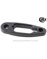 Colt AR-15 A2 Butt Plate Assembly, W/O Trap Door, Checkered Black Polymer, *NEW* 