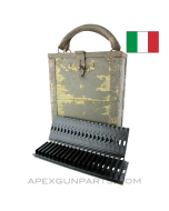 Breda M37 Feed Strips, Set of 12 in Wood Transit Case, *Good* 