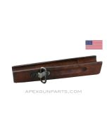 Thompson SMG Horizontal Foregrip &amp; Sling Swivel, British Modification, WW2, Wood *Good*  