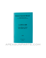 Makarov Pistol Operator's Manual, East German Issue, Translated From Original, Paperback, *NEW*