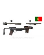 FBP M/948 Parts Kit w/ Original Live Barrel w/Bayonet Lug, Trunnion, Collapsible Wire Stock, No Bolt, 9x19 *Good* 
