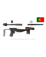 FBP M/948 Parts Kit w/ Original Live Barrel and Trunnion, Collapsible Wire Stock, NO Bolt, 9x19 *Good* 