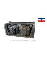 MG-42 / M53 / MG-34 Basket Carrier with Belt Drums, Refinished Black, *Very Good*