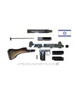 UZI Parts Kit w/ Fixed Wood Stock, TYPE 2, Includes Trunnion & Cut Receiver, *Good*