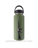APEX AR / M16 Water Bottle, 32oz Stainless Steel, Double Wall Insulated, Mil-Slurp *NEW*