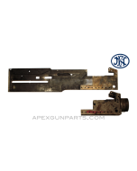 Browning M2 .50 Cal. Left Hand Side Plate and Bead Blasted Trunnion, FN Belgium, *Good to Very Good* 