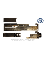 Browning M2 .50 Cal. LHSP, Bottom + Top Plates & Trunnion, Israeli Marked, FN Belgium, *Good to Very Good* 