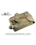 Romanian AK47 Four-40rd Magazine Divided Pouch, Green Canvas