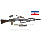 ZB30 Parts Set With Demilled Receiver & Barrel, Matching, Yugoslavian, 7.9x57mm, *Good* 