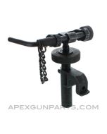 T&E Mechanism, Fits M3 Tripod & M2 .50 Browning, Long Pin, No Lock Lever, *Good* 