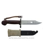 Romanian AK-47 Bayonet and Scabbard with Rubber Insulator, Type 2 *Good to Very Good* 
