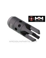 "Chaos" AK Muzzle Device, 14X1 LH Thread, US Made 922(r) Compliance Part, by M+M, *NEW*