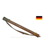 MG-13 Single Barrel Carrier, w/ Heavily Used Leather Sling *Good*