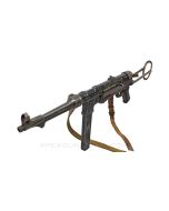 German MP40 Display Gun, Non-Functional 9MM Submachinegun w/ Underfolder Stock,  WWII, Metal *Good* 