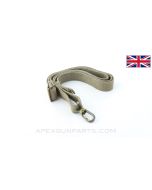 British SMG / Sterling / STEN Sling, Khaki / Tan Canvas, Brass Hardware *Good*