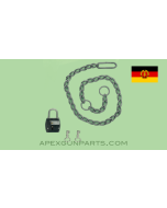 East German Volkspolizei (Police) Wrist Breaker Chains, Type 2, With Lock, Steel *Good*