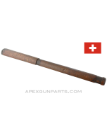 Swiss Schmidt-Rubin K31 Handguard, 18&quot; Wood, With Rear Cap, *Good*