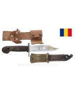 Romanian AK47 Type 2 Bayonet and Scabbard W/Leather Frog