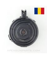 AK-47 75rd Project Drum Magazine, Chinese Designed, Back Loading, Romanian Made, 7.62x39, *As-Is*