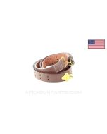 1907 Leather Sling W/Brass Hardware, NEW
