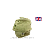 Lewis Gun Magazine Pouch, WWII, OD Green Canvas, South African Made *Good*