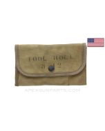 USGI M12 Tool & Spare Parts Roll, OD Canvas *Excellent* 