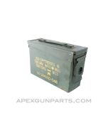 USGI .30 Cal. Ammo Can M19A1, Steel w/Carry Handle, Green, *Good* 
