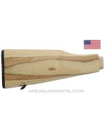 AK-47 Buttstock with Metal Hardware, Double Rear Tang, Plain Laminated *NOS* 