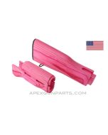 AK-47 Stock Set for Double Rear Tang Receiver , Pink, Laminated, With Hardware *NOS* US 922(r) Compliant Parts