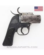 US A/N-M8 Pyrotechnic Flare Gun, Signal Pistol, WWII 1942, Eureka Vacuum, 37mm *Good*