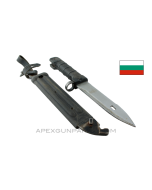 Bulgarian Type 4 AK-74 / AKM Bayonet & Scabbard, Circle 10, *Very Good*