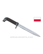 Polish AK-47 Type 1 Bayonet, Circle 11, Brown Bakelite, *Fair* 