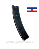 Yugoslavian M56 Magazine, 32rd, Steel, Blued, 7.62x25, *Good* 