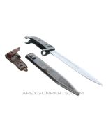 Polish Type 1 / 1st Pattern AK-47 Bayonet & Scabbard Dated 1958 and Later *Good*