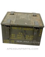 FN Belgian .30 Cal Heavy Duty Ammo Can, w/ Rubber Seal, OD Green *Good*