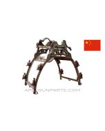 Chinese Military Pack Saddle Frame, Metal & Wood, for Mortar Tube *Good*