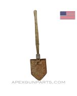 M1943 USGI Folding Entrenching Tool / Shovel, Wood Handle *Poor* 