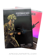 MG Informational Booklets, Set of 2, Ultimax 100 and CIS 50mg, Vintage, *Unused*