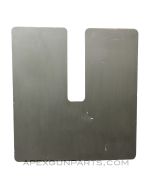 Decorative MG Armor Plate for Pedestal, 28"x30", 3/16" Thick Aluminum, Green Painted *Good* 