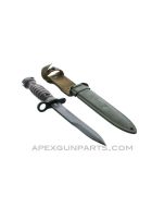 M1 Carbine Bayonet and Scabbard, Italian Issue, *Very Good* 