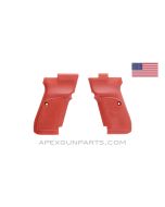 CZ82 / CZ83 Grip Panel Set, Left & Right, Orange Plastic *Excellent* 