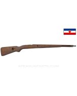 Yugoslavian M48 Mauser Stock, 37", Stripped w/ Bayonet Lug, Wood *Good* 