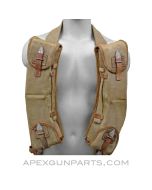 German MG-13 Magazine Pouch Rig, w/ 8 25rd Magazines &amp; Carrier Sling *Good*