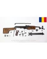 Romanian RPK Parts Kit, w/ Type 1 Adjustable Bipod, Club Stock, Matching (4 Parts), 7.62x39 *Very Good*