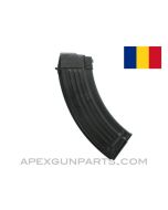 AK-47 Magazine, 30rd Steel, 7.62x39, Romanian, Blued, *Very Good*